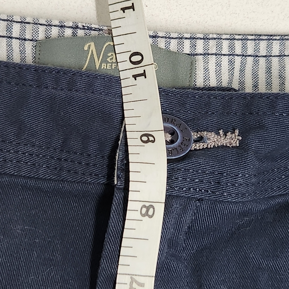 Natural Reflections twill shorts navy 12 - Picture 6 of 8